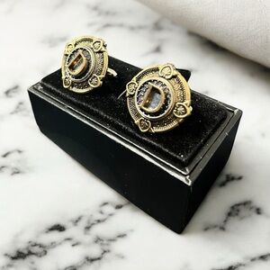 Gold Designer-Inspired Cuff Links